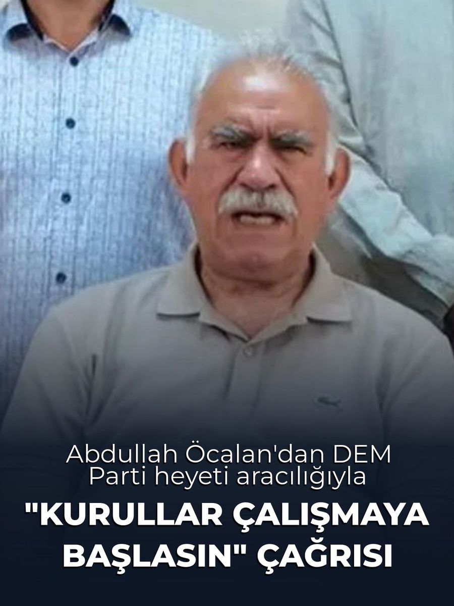 Abdullah Öcalan'dan "Kurullar çalışmaya başlasın" çağrısı