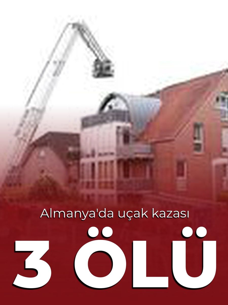 Almanya’da küçük uçak düştü: 3 ölü