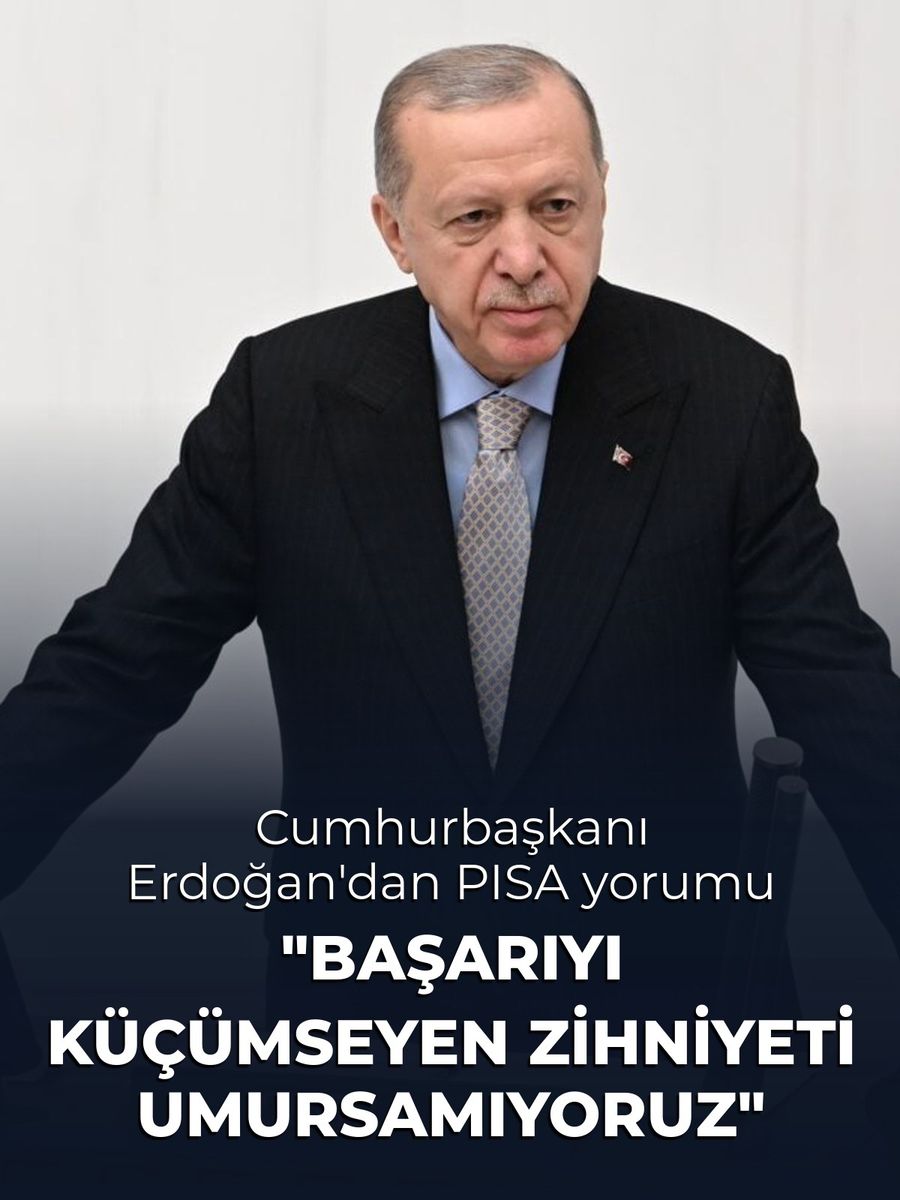 Cumhurbaşkanı Erdoğan: "Milletçe hepimizi sevindirmesi gereken bu başarıyı maalesef birilerinin önemsizleştirmeye çalıştıklarını görüyoruz"