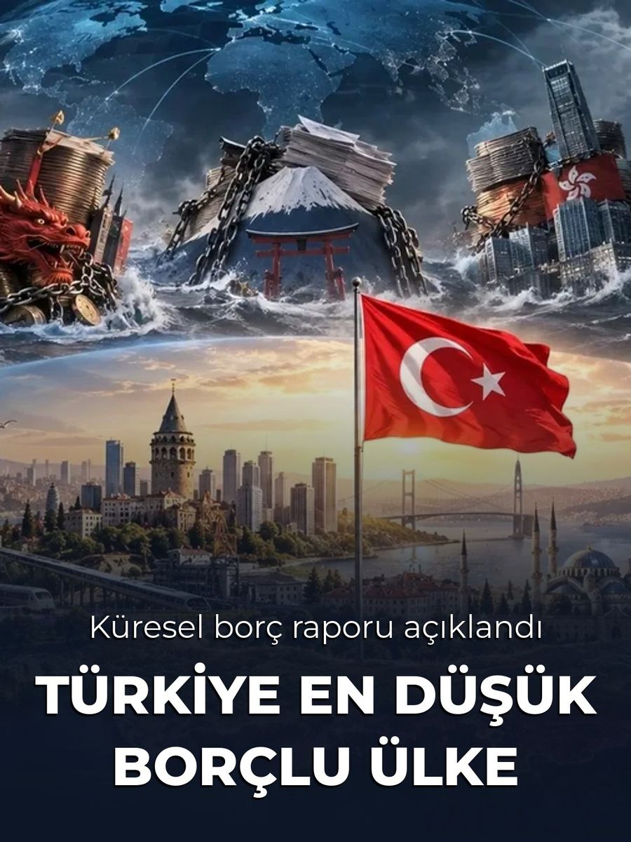 Türkiye, küresel borç raporunda en düşük borçluluk oranına sahip ülke oldu