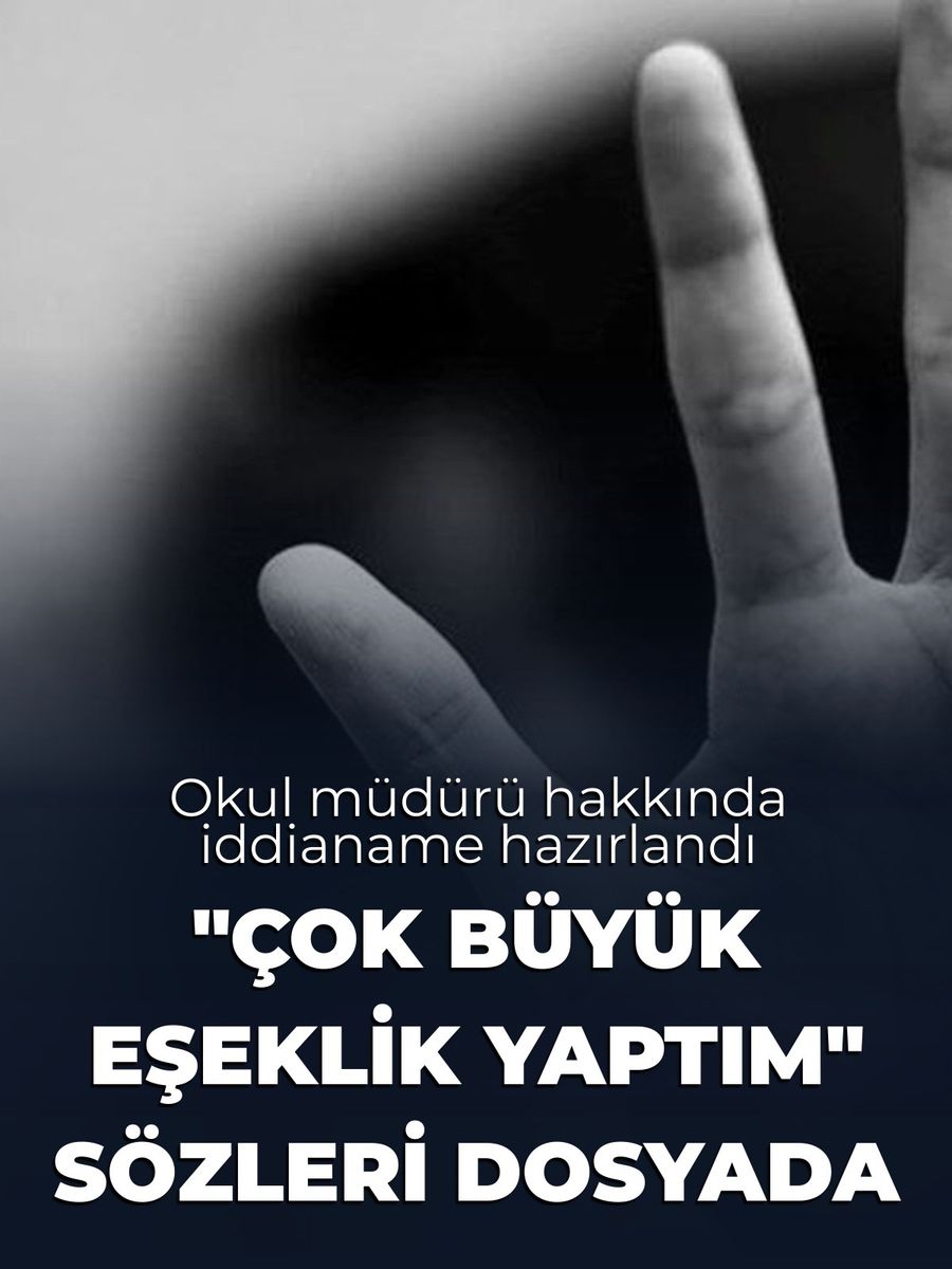 Okul müdürüne cinsel saldırı iddianamesi: "Çok büyük eşeklik yaptım" sözleri dosyada