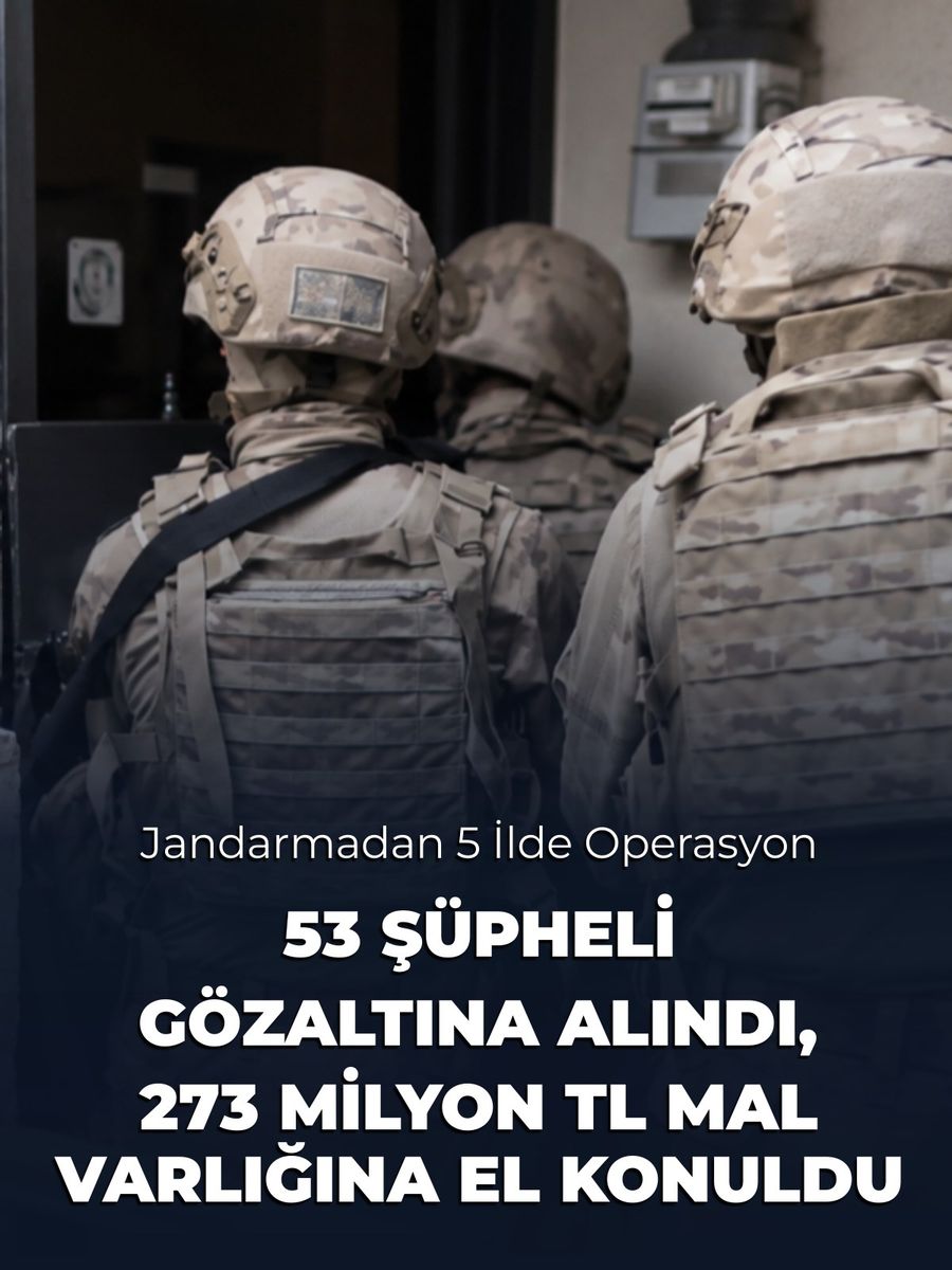5 İlde Suç Örgütlerine Yönelik Operasyonda 53 Şüpheli Gözaltına Alındı