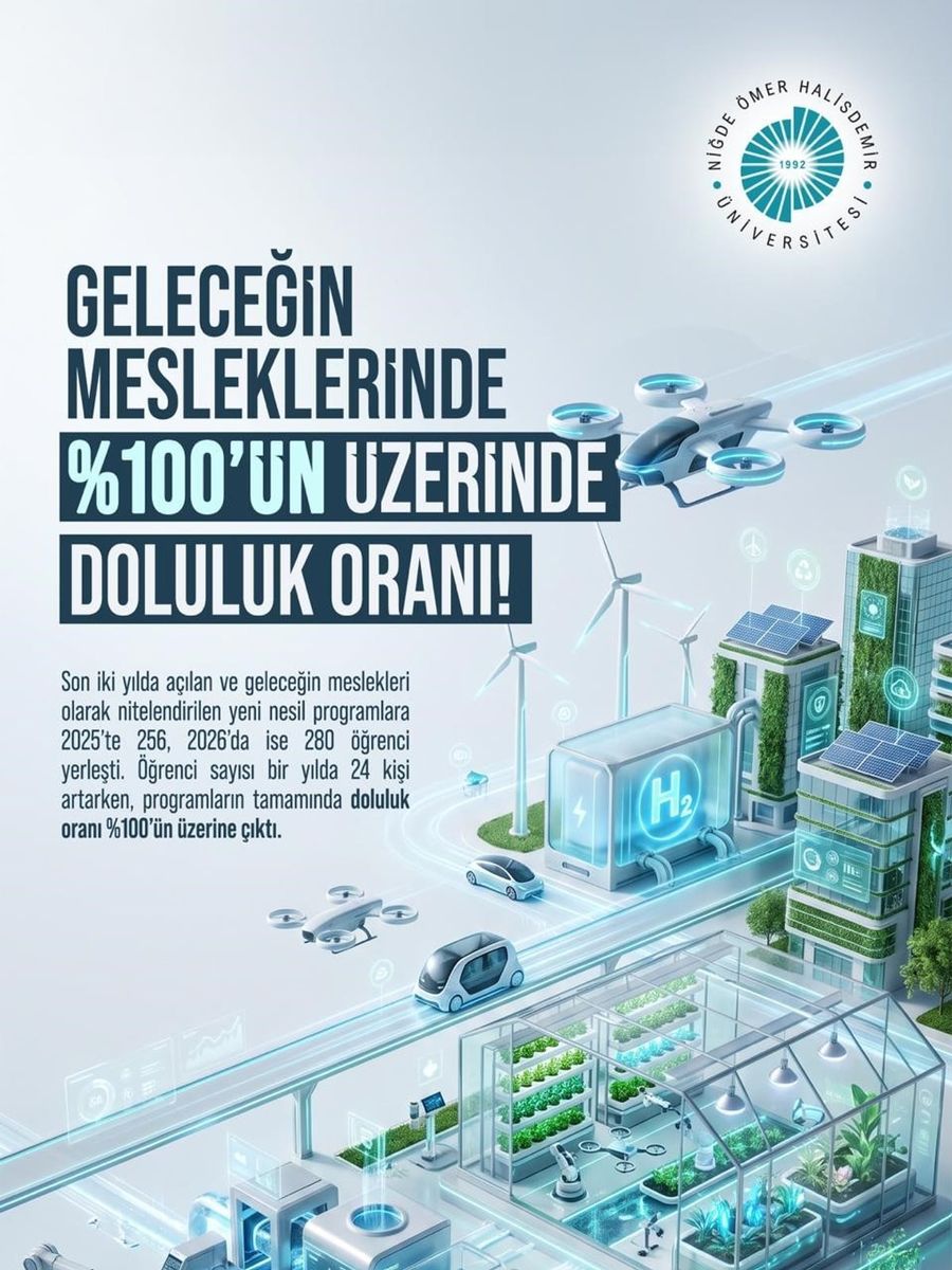 Ömer Halisdemir Üniversitesi’nde geleceğin mesleklerine yoğun ilgi