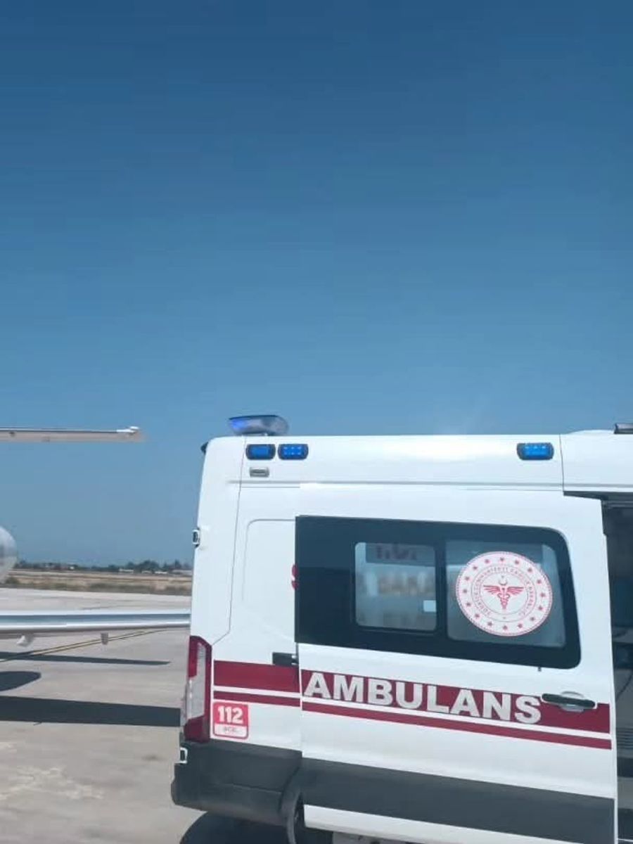 1 aylık bebek için uçak ambulans havalandı