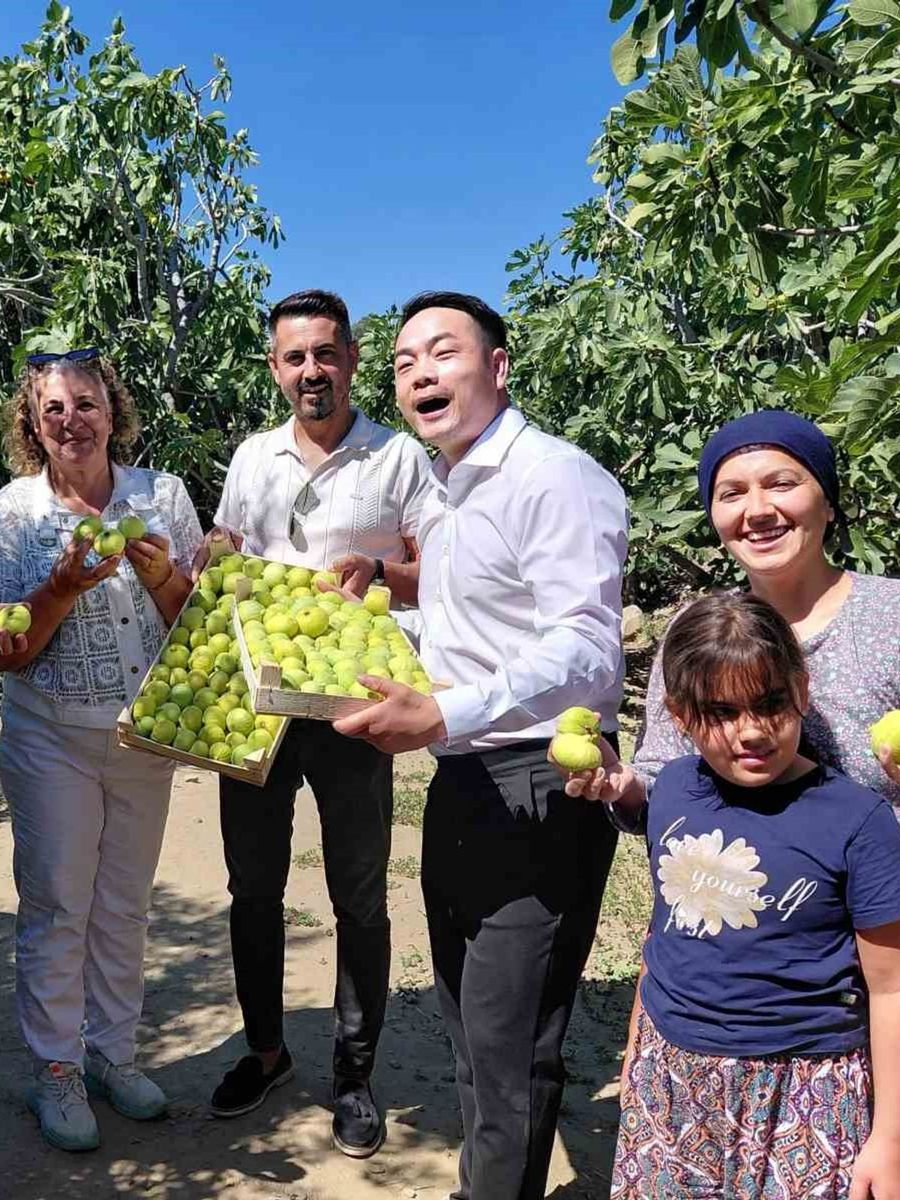 Çinli fenomen çift Aydın incirine hayran kaldı