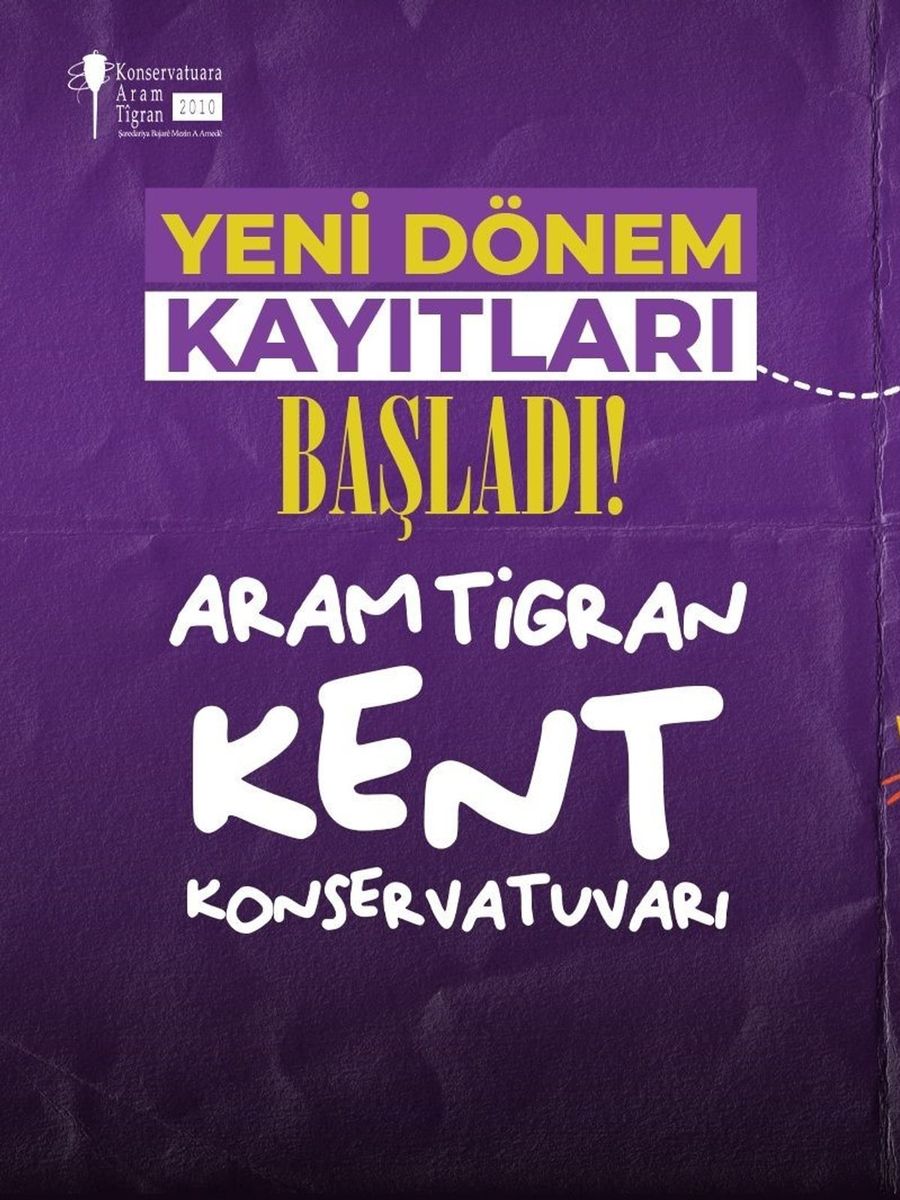 Aram Tigran Kent Konservatuvarında yeni dönem: Başvurular 20 Eylüle kadar sürecek