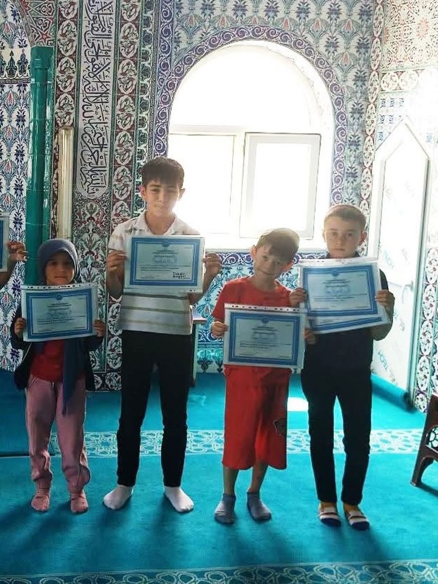 Hisarcık Kızılçukur köyünde Yaz Kur’an Kursu kapanış programı düzenlendi