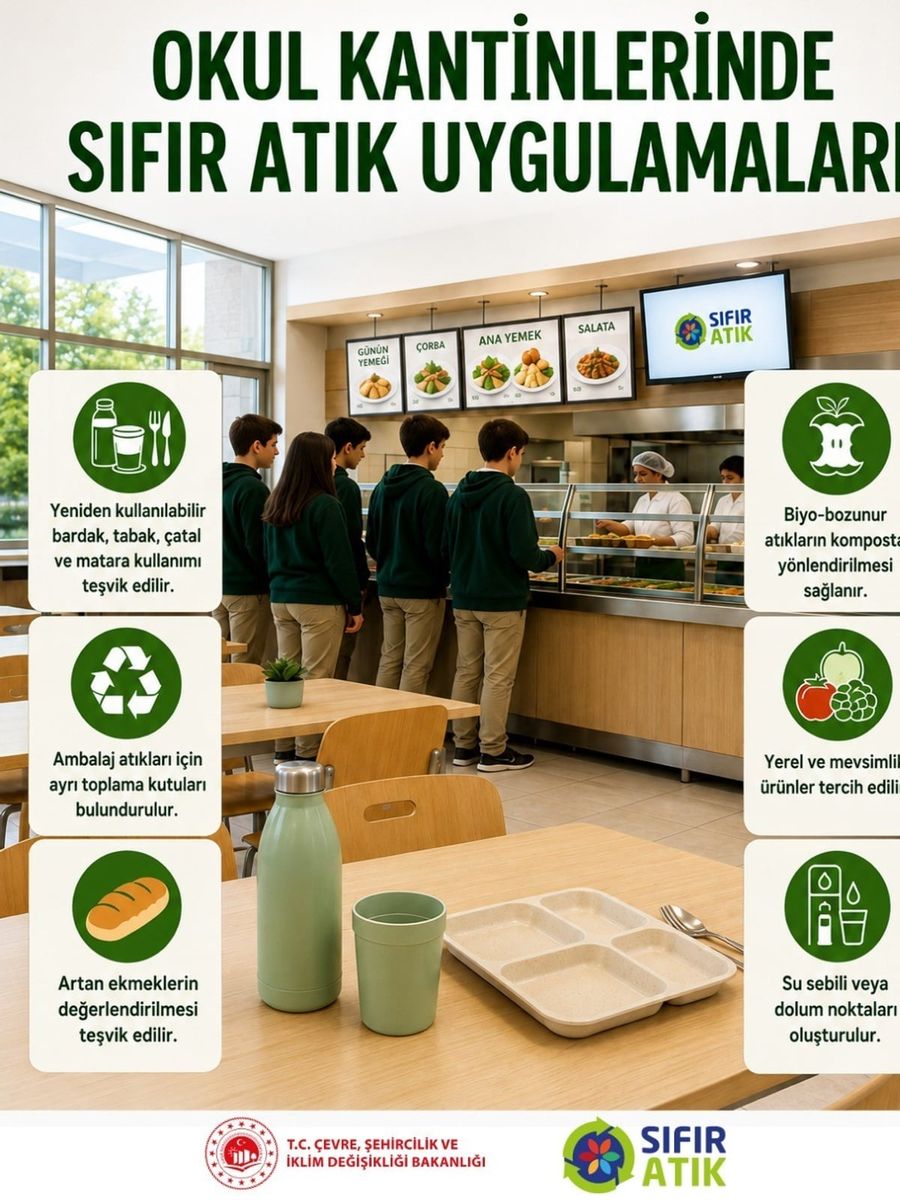 Bakan Kurum’dan ‘Okullarda Sıfır Atık’ teması paylaşımı