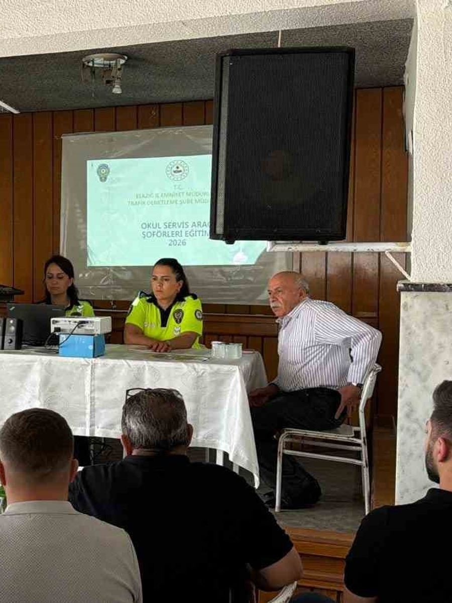 Elazığ’da okul servis sürücülerine eğitim