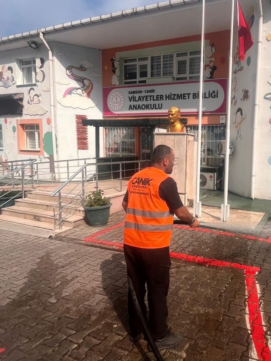 Canik’te okullar yeni eğitim yılına hazırlanıyor