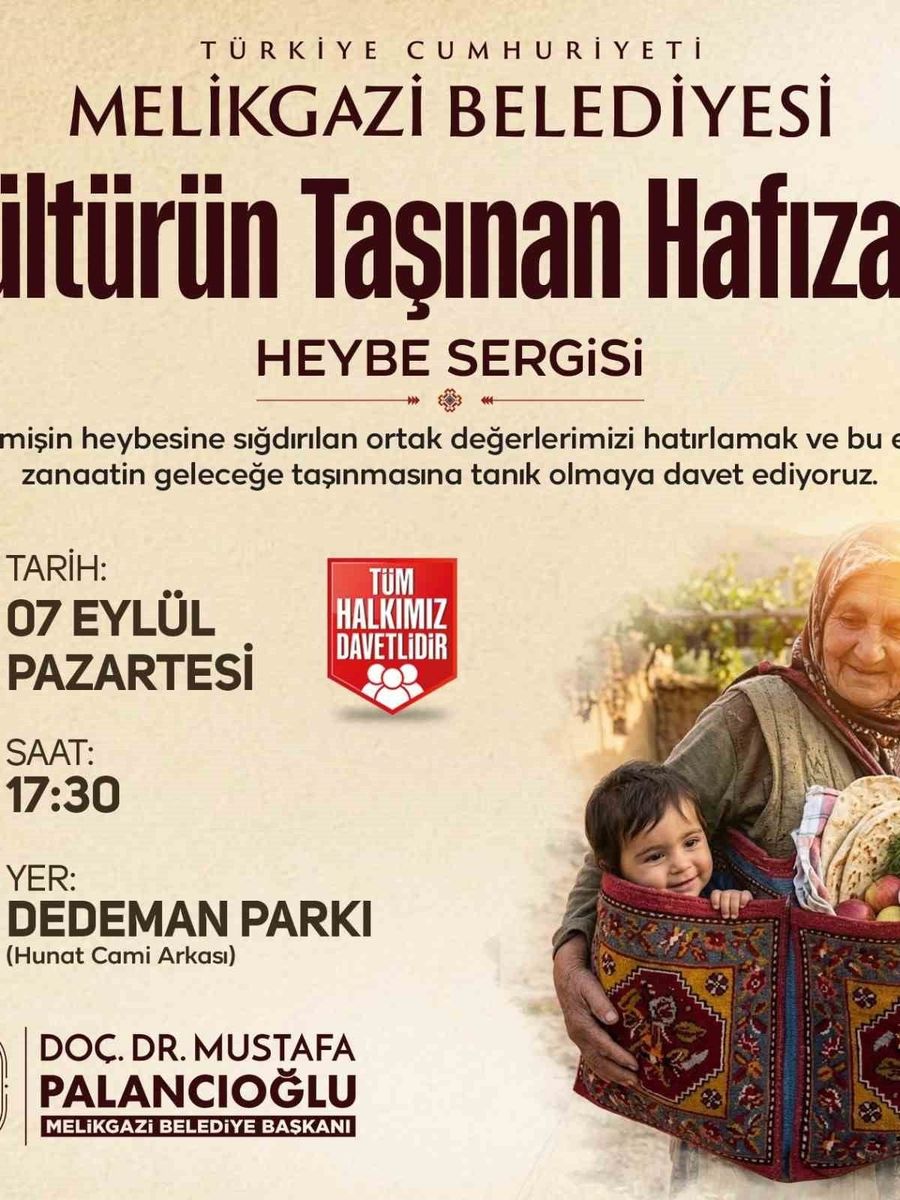 Kültürün taşınan hafızası: Heybe Sergisi, Sanat Melikgazi’de kapılarını açıyor