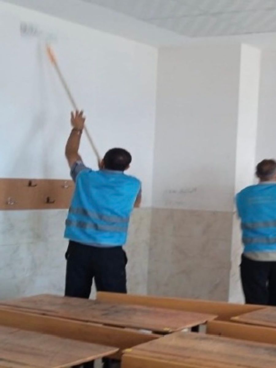Mersin’de denetimli serbestlik yükümlülerinden 6 okulda bakım ve tadilat