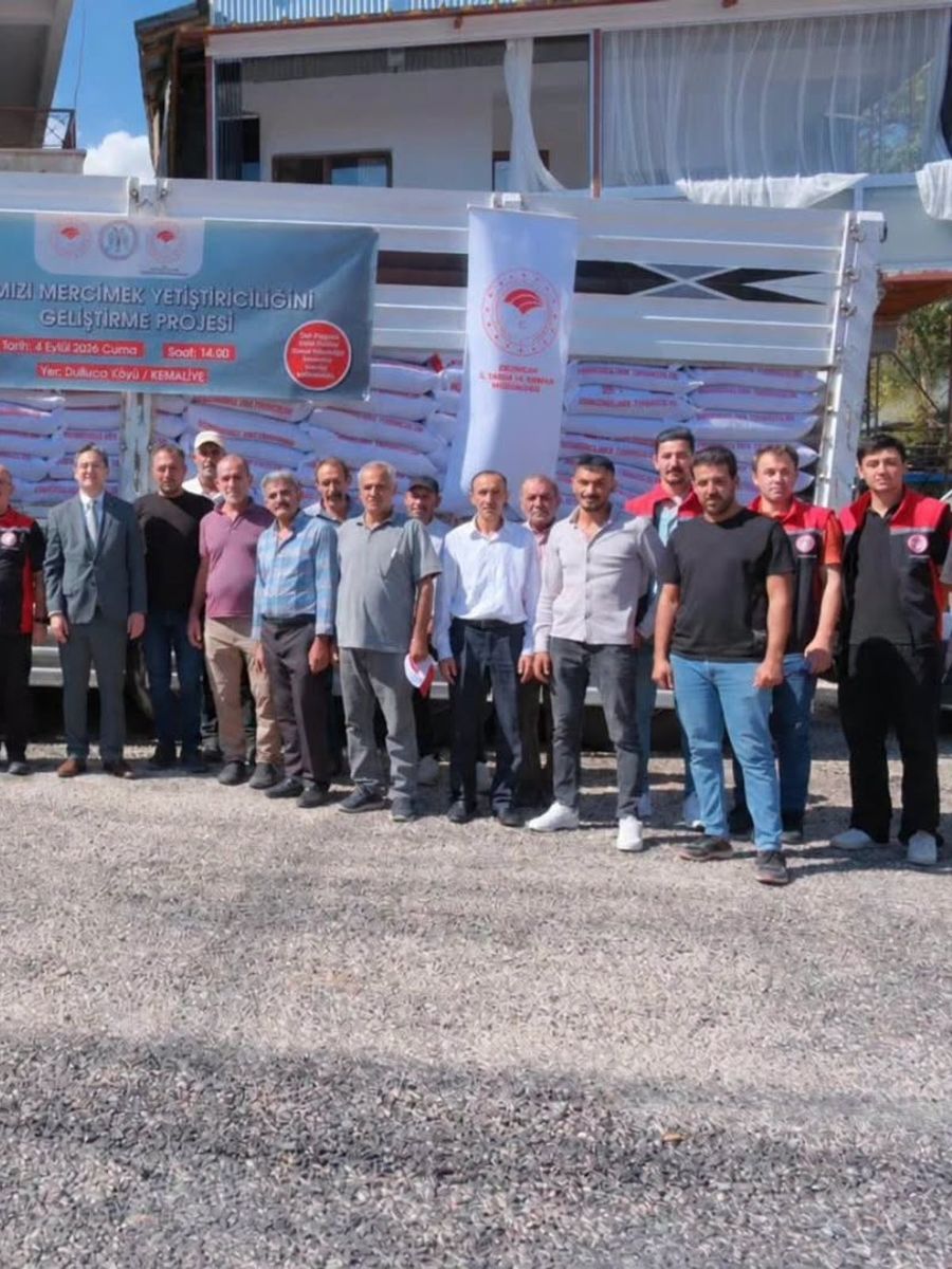 KEMALİYE’DE ÜRETİCİLERE YÜZDE 75 HİBELİ KIRMIZI MERCİMEK TOHUMU DESTEĞİ