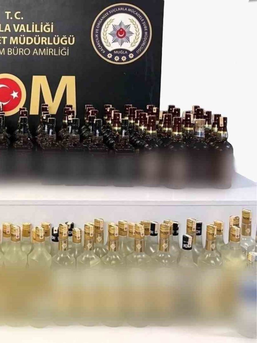 Milas’ta araçtan 144,7 litre kaçak içki çıktı