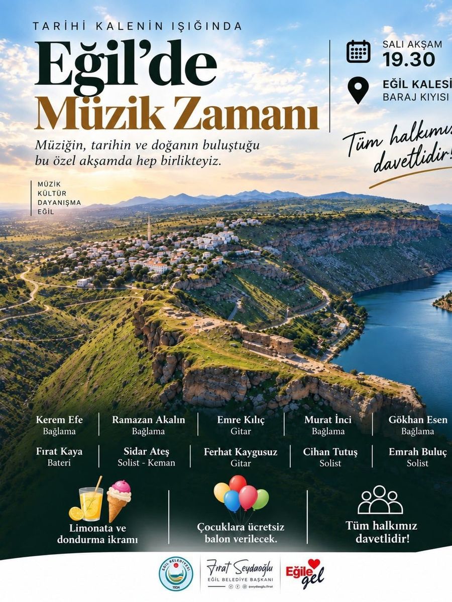 Eğil Kalesinde müzik şöleni düzenlenecek