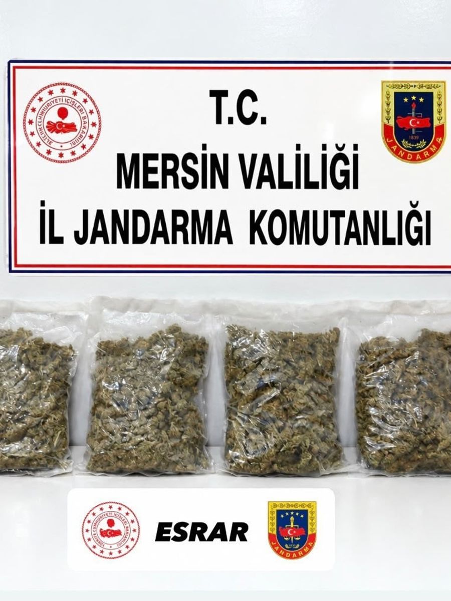 Mersin’de uyuşturucu operasyonu: 2 gözaltı