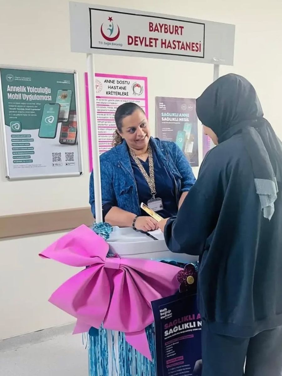 Bayburt’ta anne adaylarına gebe okulu ve mobil uygulama tanıtıldı