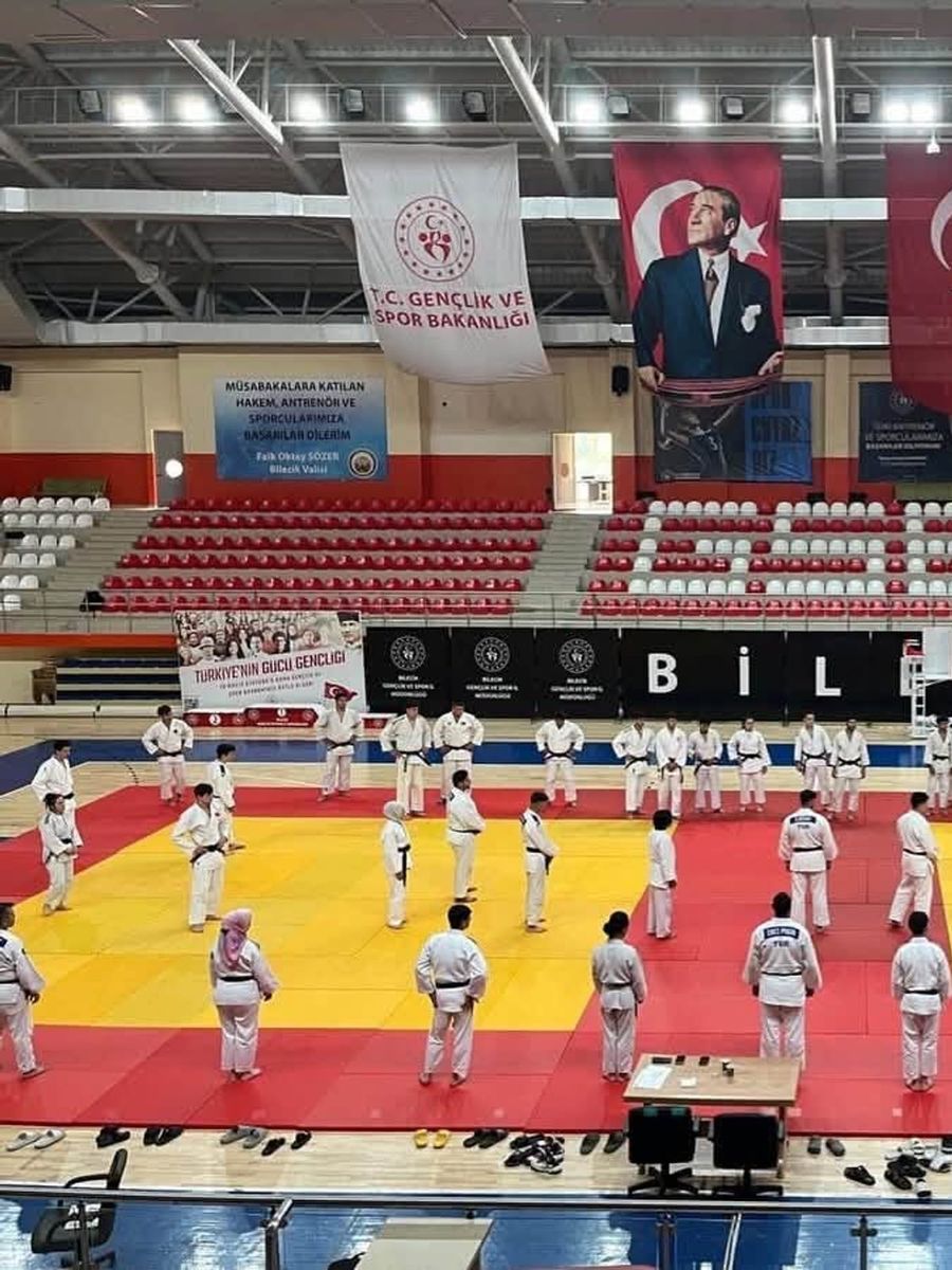 Bilecik’te 58 judocu sınav için ter döktü