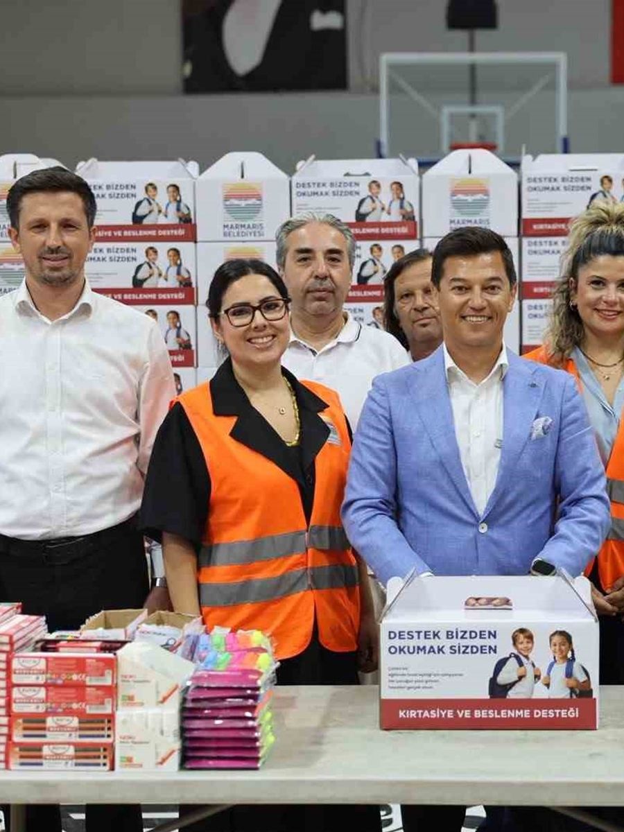 Marmaris’te öğrenciler yeni eğitim yılına destekle başlıyor