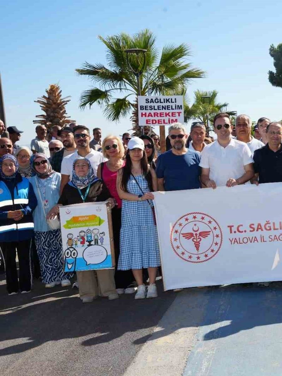 Çiftlikköy’de sağlıklı yaşam için yürüdüler