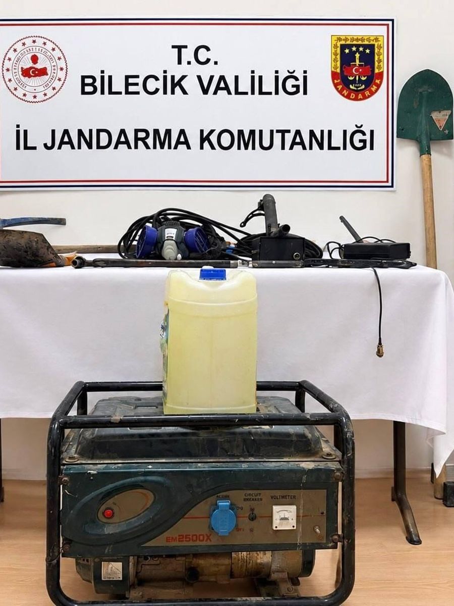 Bilecik’te define arayan 2 kişi suçüstü yakalandı