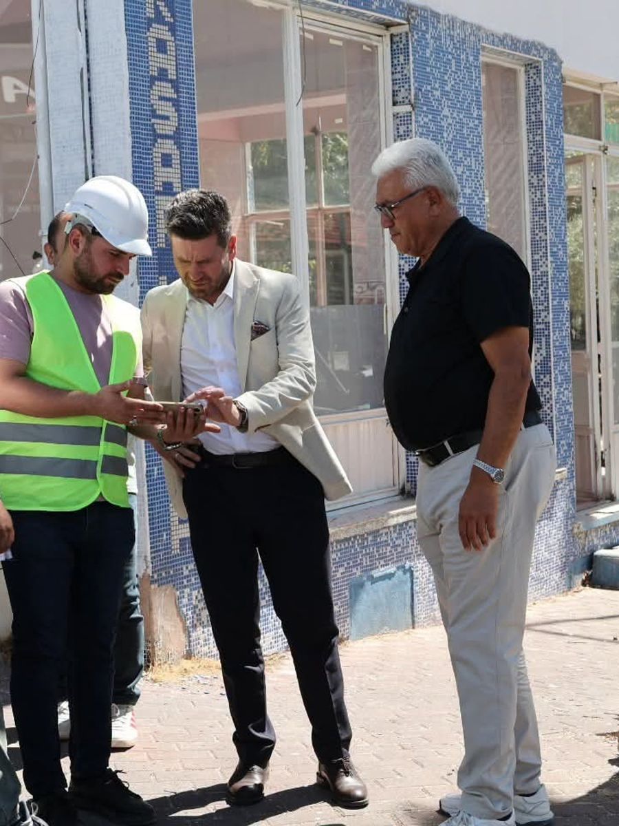 Başkan Tatık, Tavas’ta yürütülen çalışmaları sahada inceledi