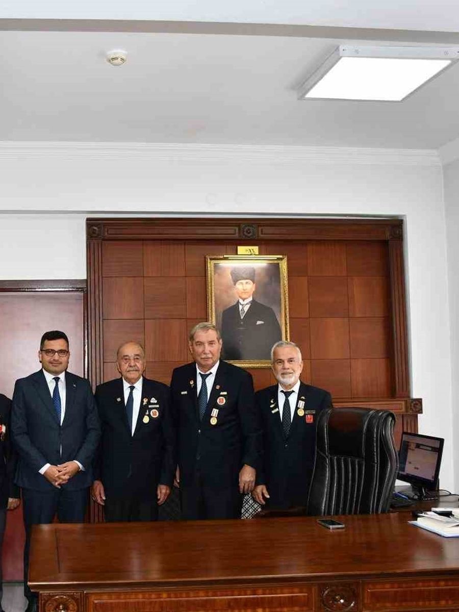 Kıbrıs Gazilerinden Kaymakam Köksal’a Ziyaret
