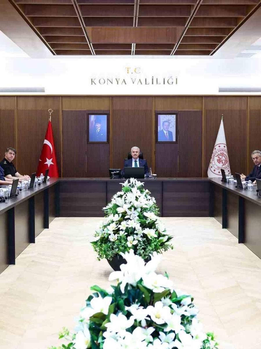 Konya’da okullarda alınan güvenlik tedbirleri değerlendirildi