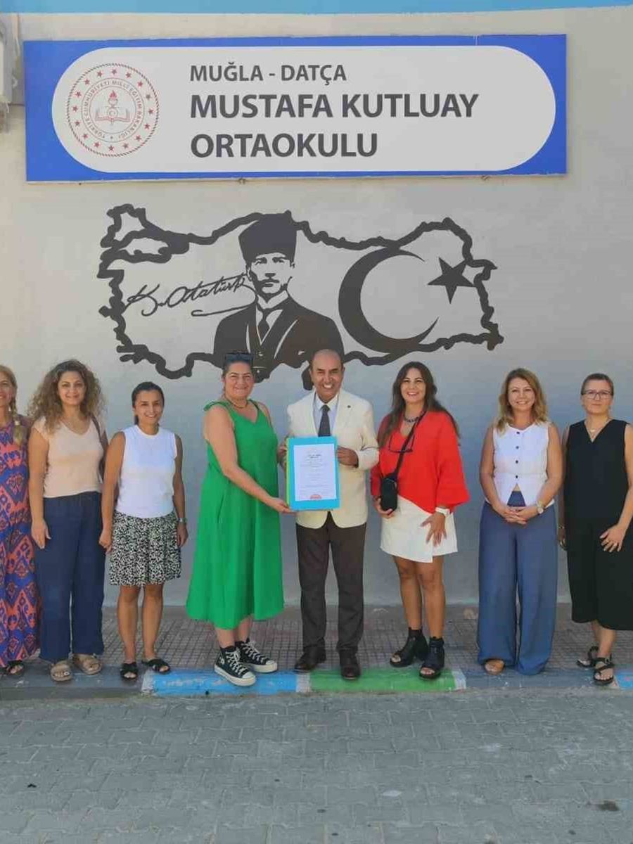 Datça’da ’Okulum Temiz’ belgeleri okullara teslim edildi