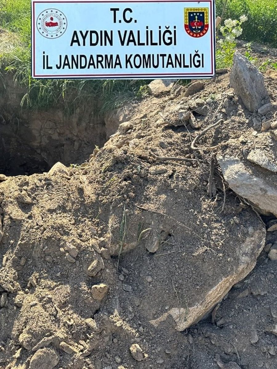 Söke’de izinsiz kazı yapan 5 şüpheli suçüstü yakalandı