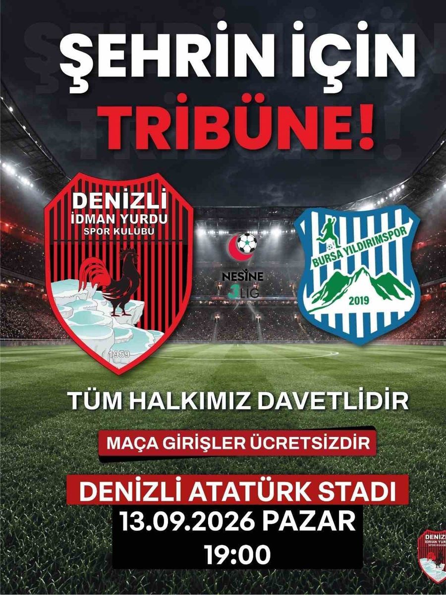 Denizli İdman Yurdu’ndan ücretsiz maça davet