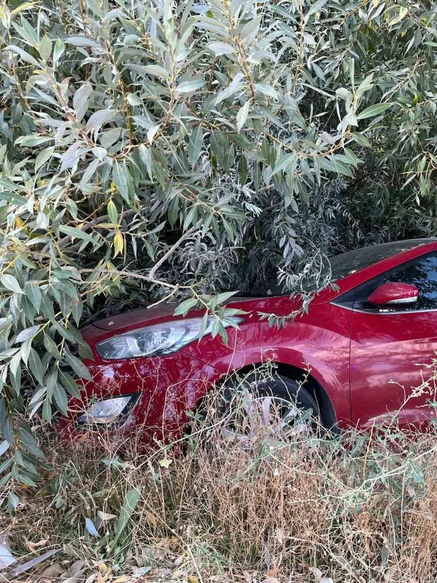 Malatya’da otomobil şarampole devrildi: 1 yaralı