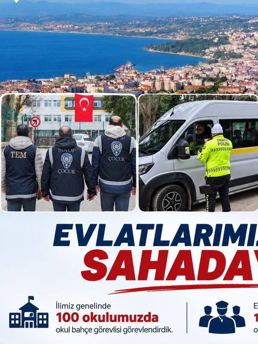 Sinop’ta yeni eğitim-öğretim yılı öncesi güvenlik tedbirleri artırıldı