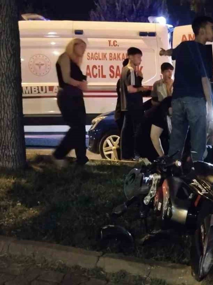 Kayseri’de otomobille motosiklet çarpıştı: 1 yaralı