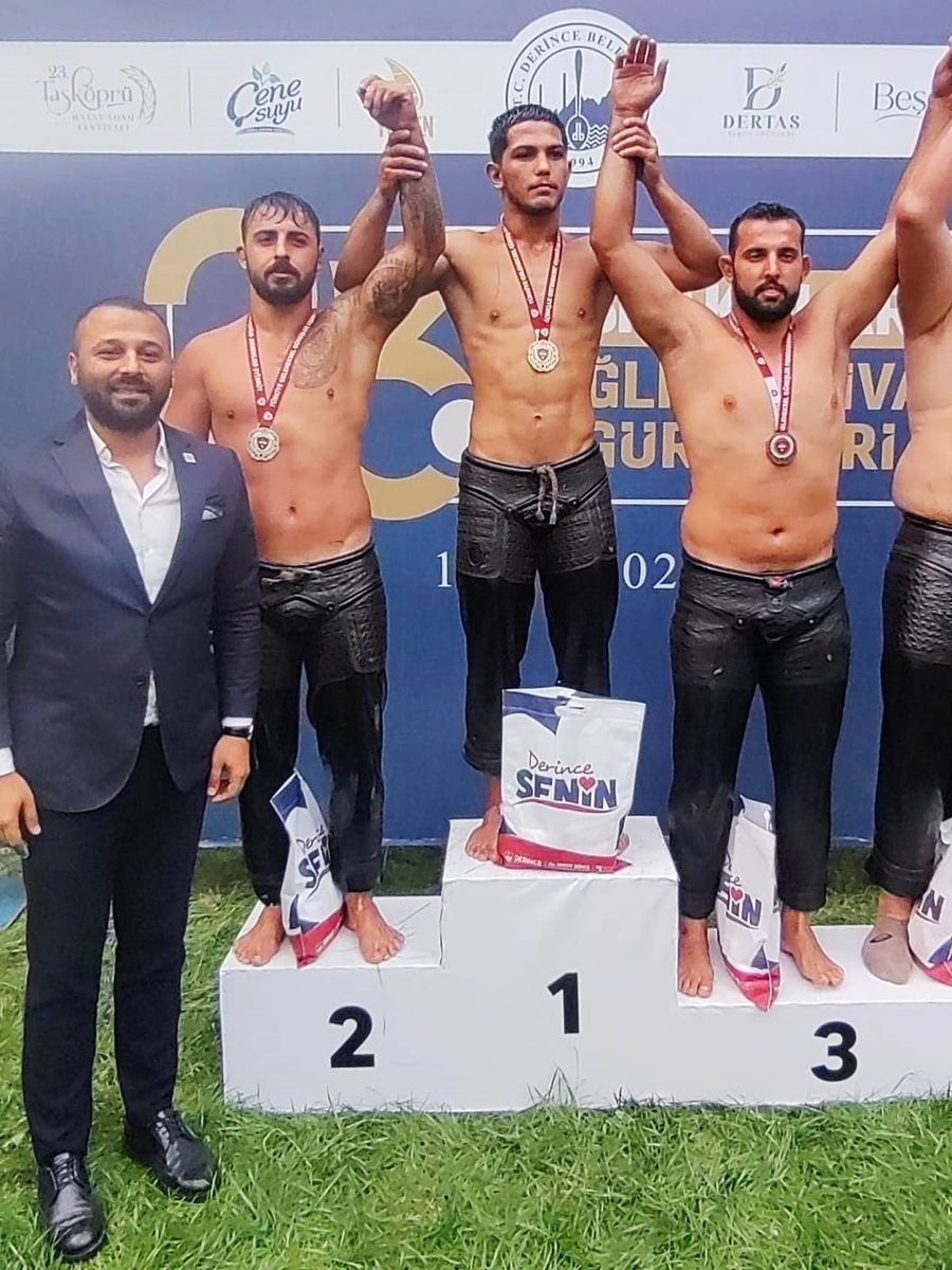 Körfez Gençlerbirliği pehlivanları İshakçılar’da madalya kazandı