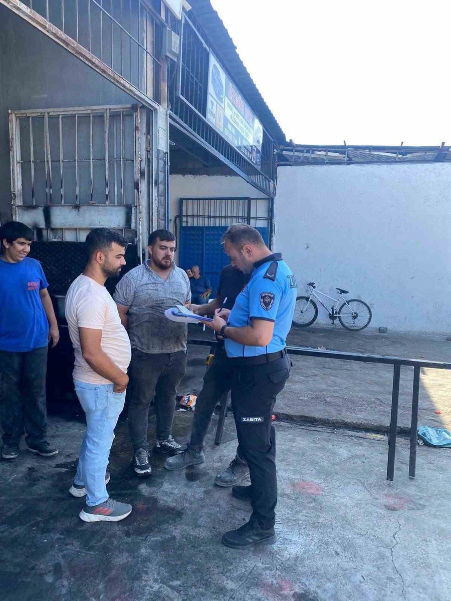 Germencik’te sanayi sitesindeki işletmelere ruhsat denetimi