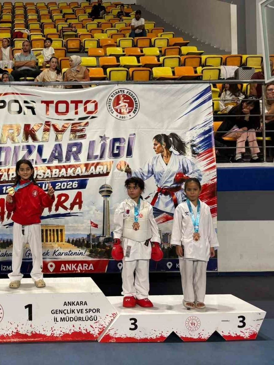 Çorum Belediyesi sporcuları karatede zirveyi bırakmıyor