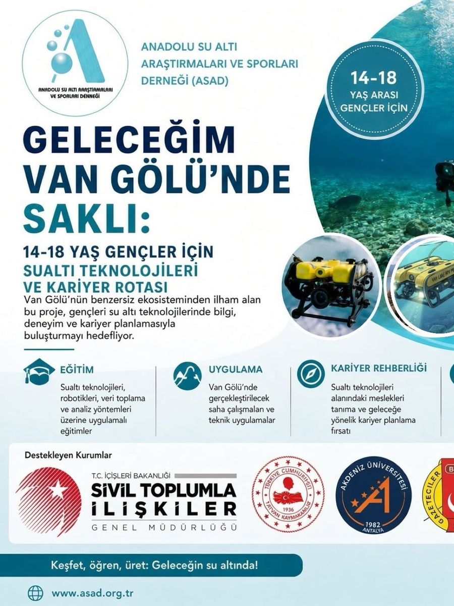 Gençler Van Gölü’nün derinliklerini MicroROV’larla keşfedecek