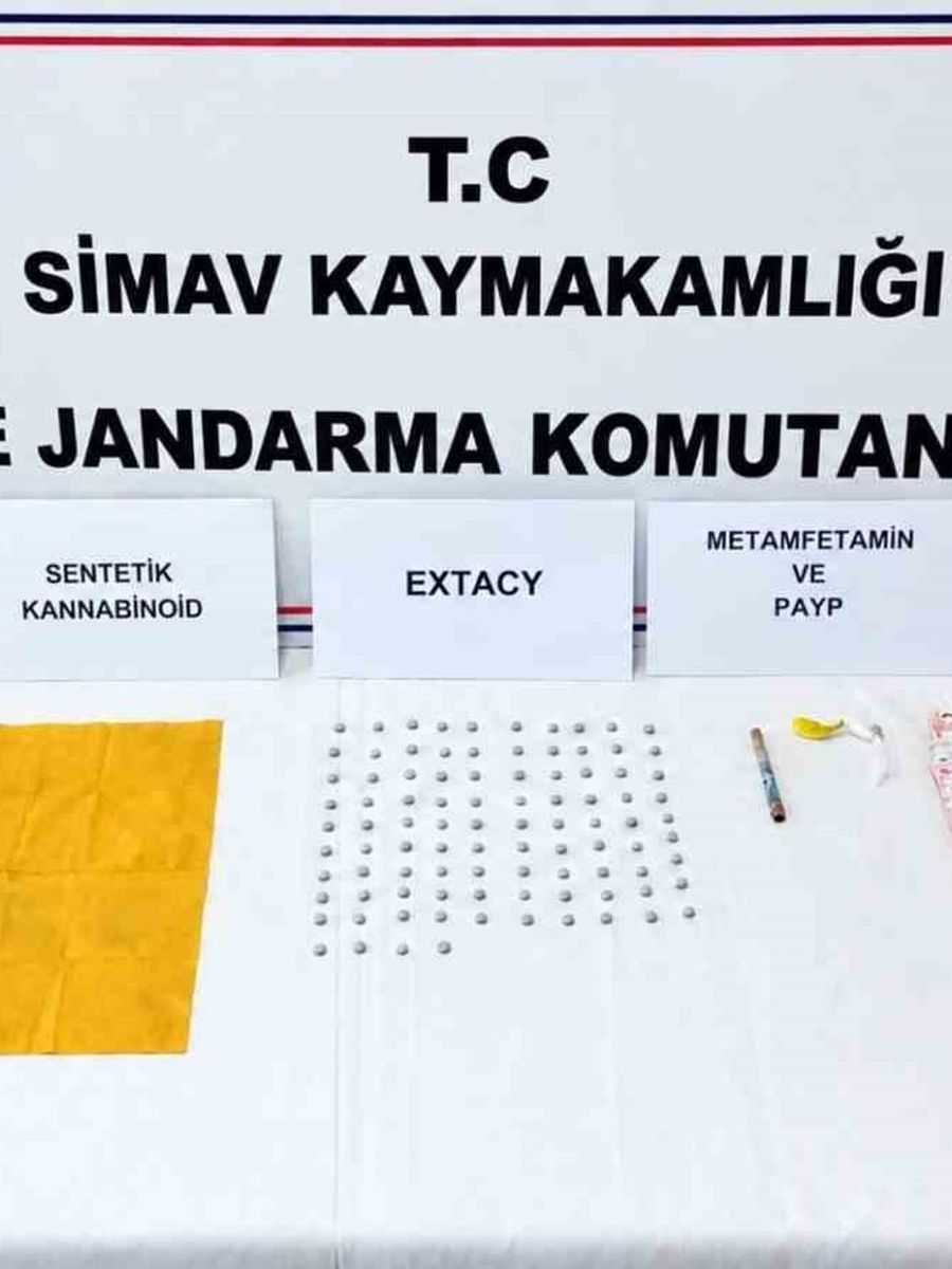 Simav’da uyuşturucu operasyonu