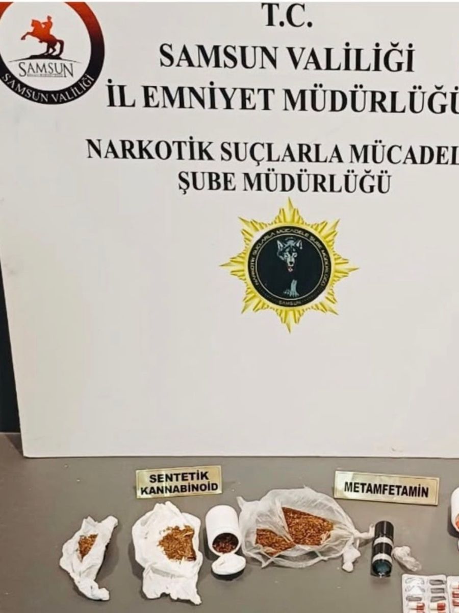 Samsun’da 8 bin sentetik ecza ele geçirildi