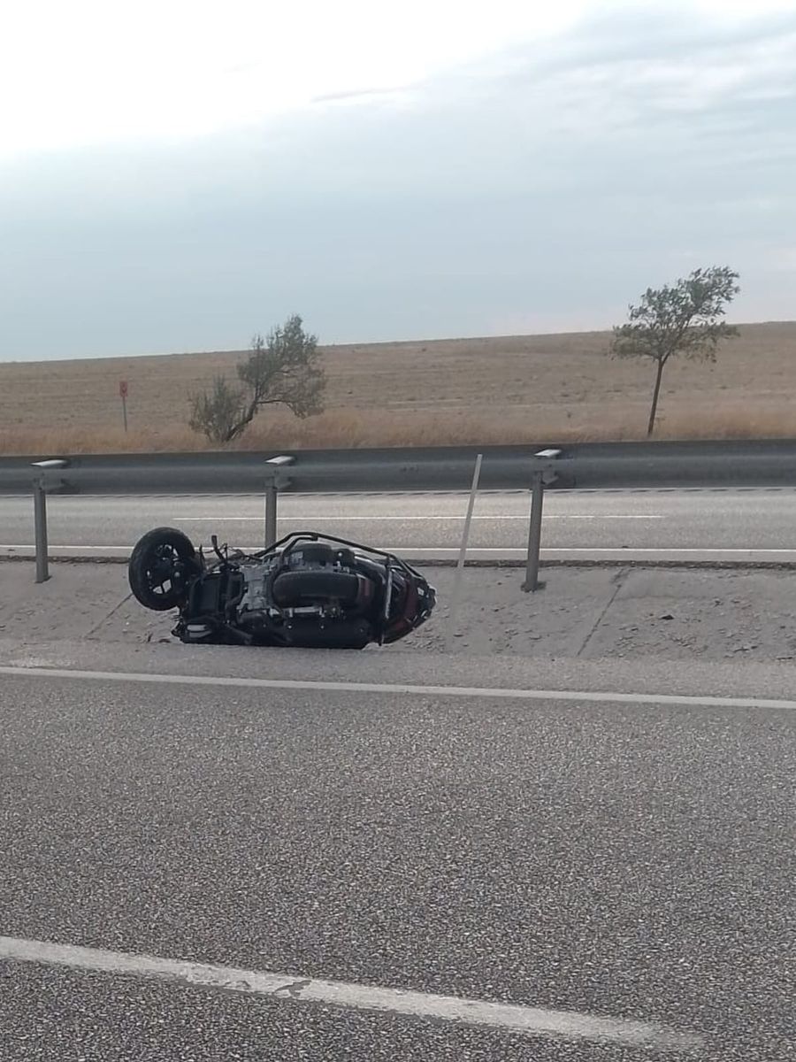 Kulu’da motosiklet devrildi: 1 yaralı